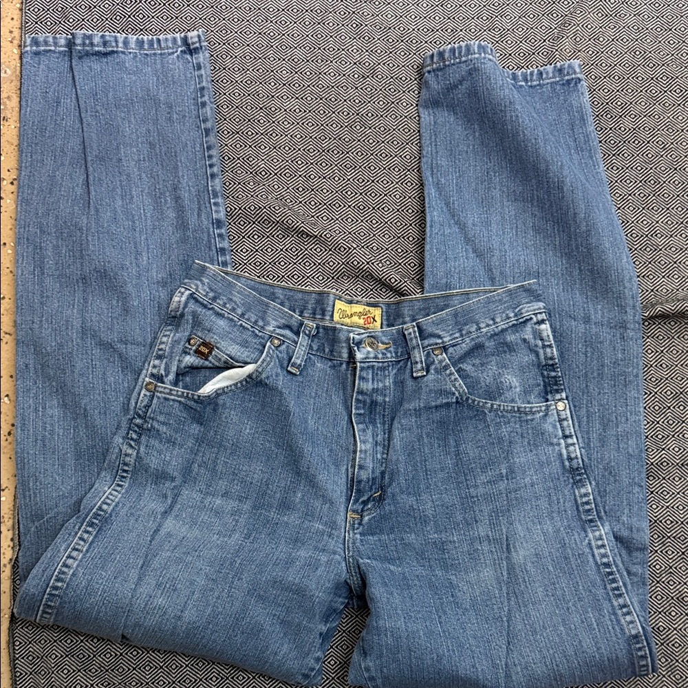 Wrangler Men's Straight Blue Jeans